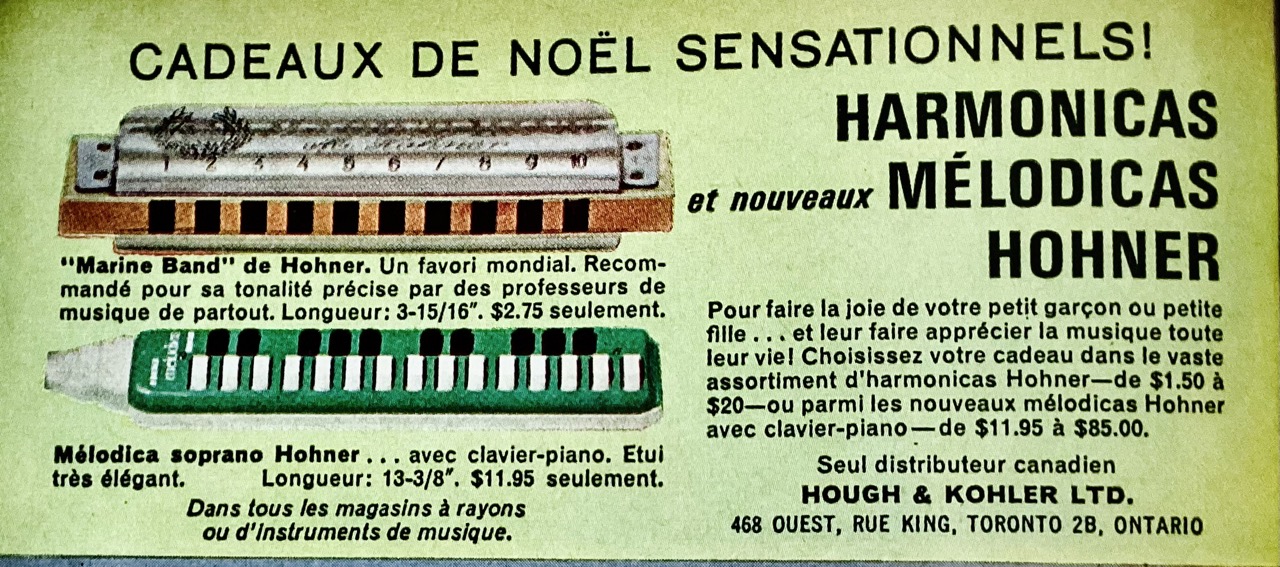 Hohner ad from 1963
